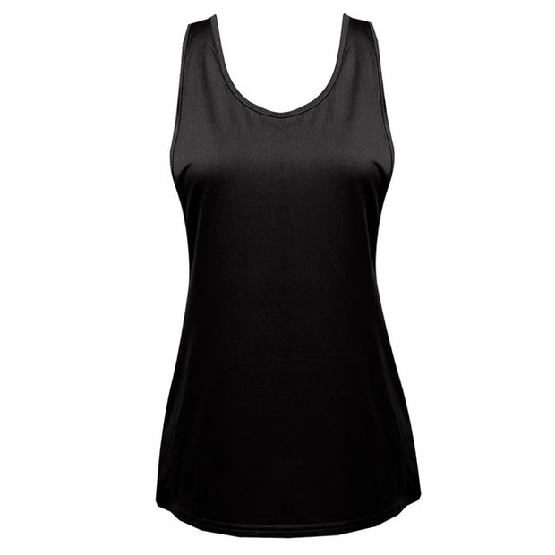 Plain Solid Backless Sport Tank Top