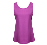 Plain Solid Backless Sport Tank Top